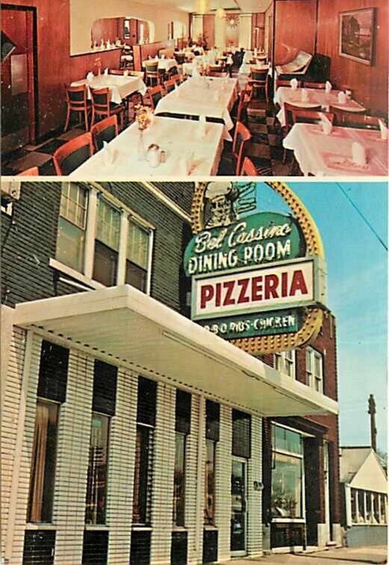 Bel Cassino Dining Room - Vintage Postcard (newer photo)